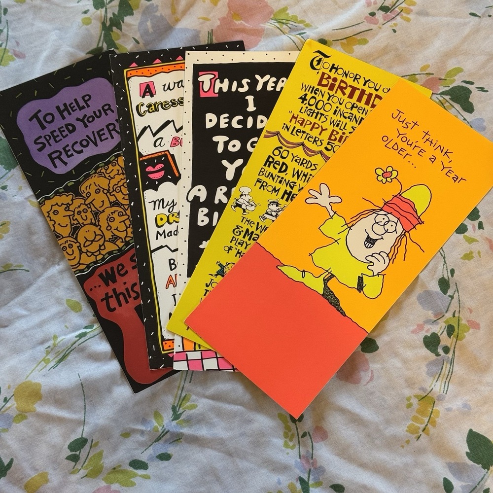 VTG Hallmark Adult Humor Lot Of 20 Greetings Cards No Envelopes Birthday